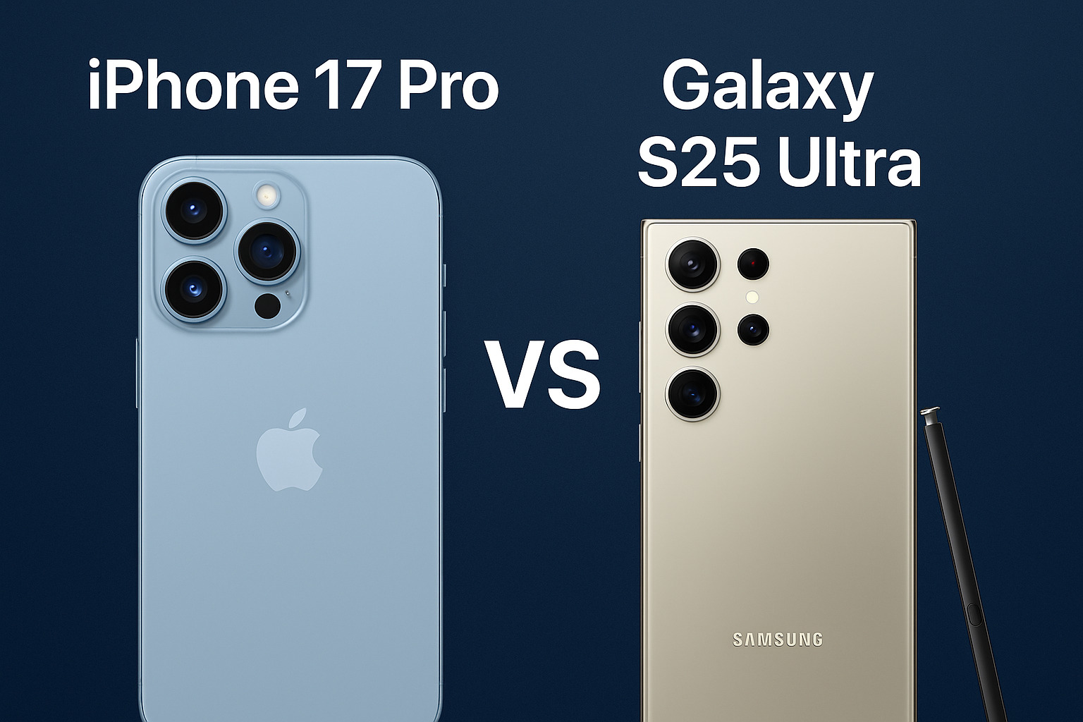 iPhone 17 Pro vs Galaxy S25 Ultra (2025) – Ultimate Flagship Comparison
